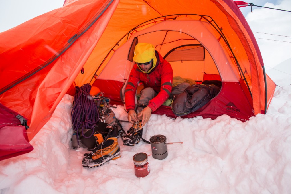 snow camping